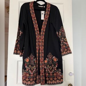 NWT Soft Surroundings Embroidered Jacket